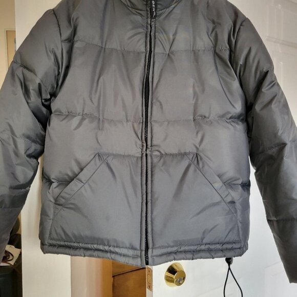 ❤️ 3 for $35 Dex Vintage crop puffer down jacket grey medium 90s y2k - Picture 4 of 14